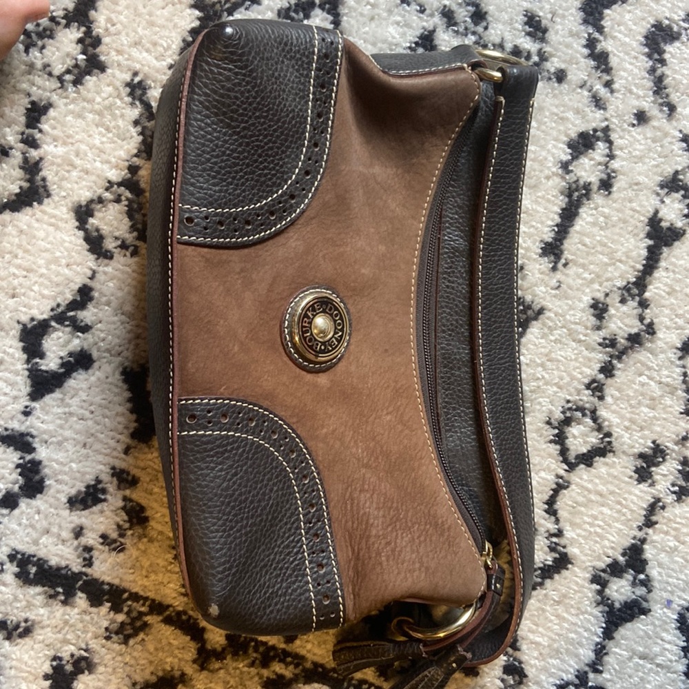 Vintage Dooney & Bourke leather small slouch hobo bag